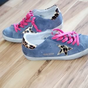 Golden Goose. Size 8.5 (39 EU) GREY/BLUE COLOR